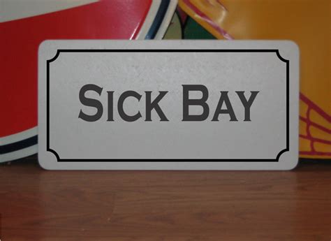 Sick Bay Metal Sign - Etsy