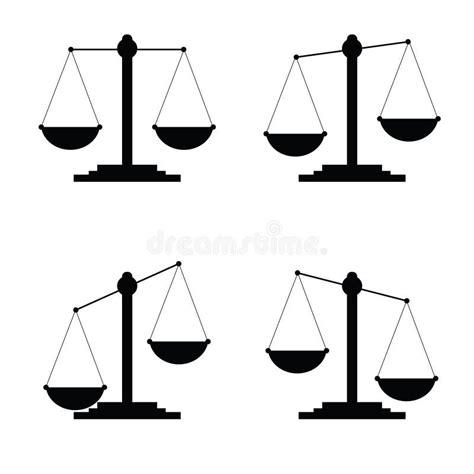 Law Judge Icon Set Justice Sign Stock Vector Illustration Of Court Equilibrium 45496905