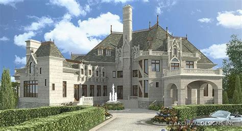 Mansion House Plans | Stock Home Plans | Archival Designs, Inc.