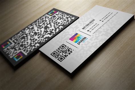 Business Card With Qr Code Template