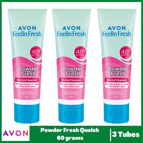 Avon Feelin Fresh Powder Fresh Quelch 55g 3 Tubes Lazada Ph