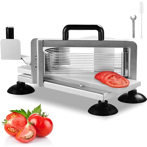 VEVOR Commercial Tomato Slicer 1/4 in. Tomato Cutter Slicer Stainless ...