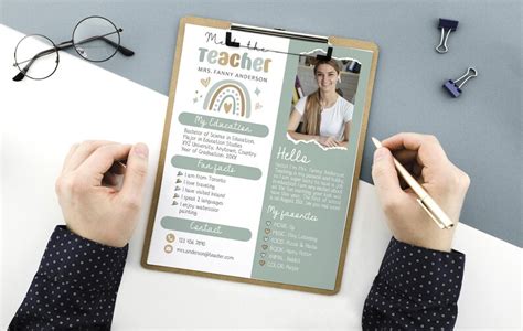 Editable Modern Boho Plants Decor Meet The Teacher Template Editable