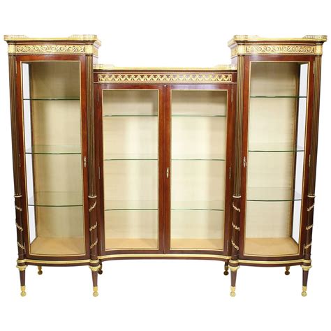 French 19th Century Louis XVI Style Mahogany And Ormolu Mounted Two