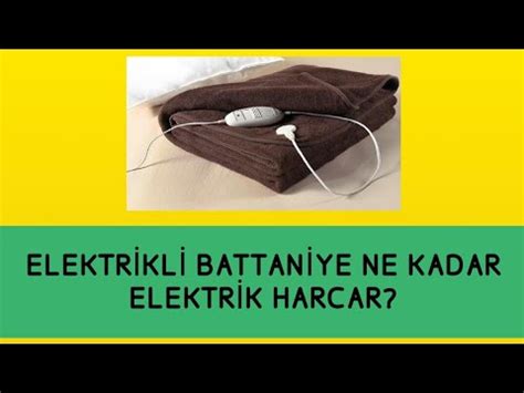 Elektrikli Battaniye Ne Kadar Elektrik Harcar Youtube