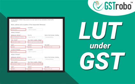 Lut Under Gst Gst Blog