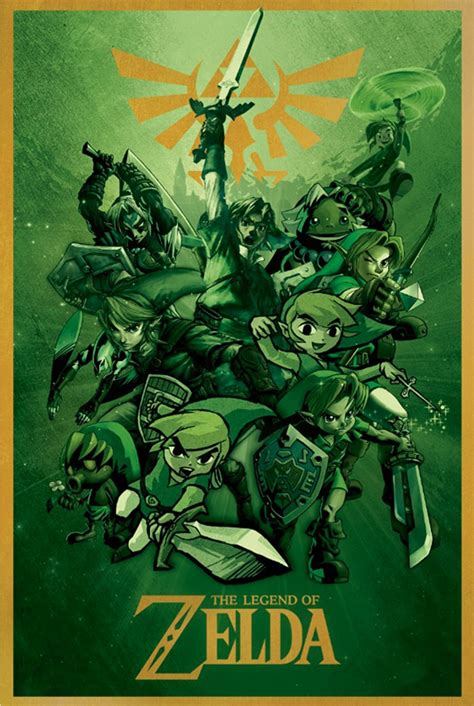 poster  legend  zelda link gameplanet