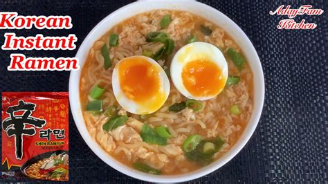 How To Make Instant Ramen At Home Quick And Easy Ramen With Egg Shin Ramyun Noodles Soup