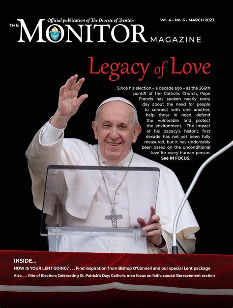 Monitor Mag March 2023-Pope Francis: The first 10 years by Diocese of