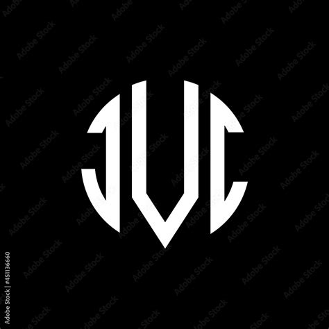 JVC letter logo design. JVC modern letter logo with black background ...