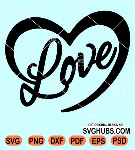 Clip Art Love Cake Topper Svg Love Cake Topper Dxf Love Svg Cutting