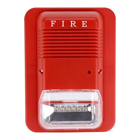 Mgaxyff Sound And Fire Alarm Fire Alarm Light With Light Sound Warning