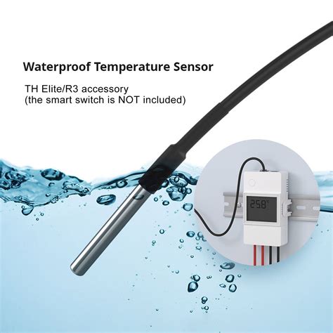 SONOFF DS18B20 Waterproof Temperature Sensor Precise Stainless Steel