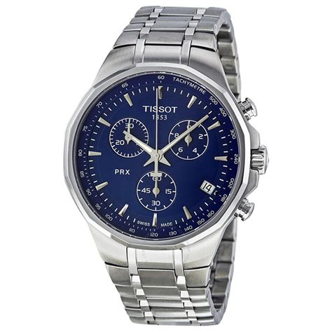 Tissot PRX Classic Chronograph Blue Dial Men S Watch T0774171104100 T