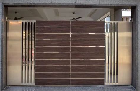 Stainless Steel Gate Polished Stainless Steel Swing Gate Manufacturer