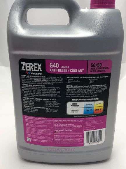 Zerex G Antifreeze Coolant Gallon Lexington Online Auction