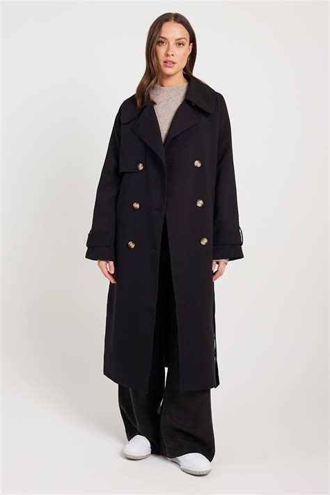 Nude Lucy Camden Trench Black Stylerunner