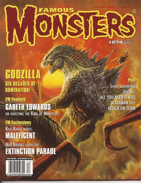 Famous Monsters Of Filmland 274 Godzilla Generations 60 Years Eiji