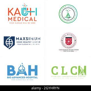 Research Health Lab Logo Designs For Medical Health And Clinic Logo