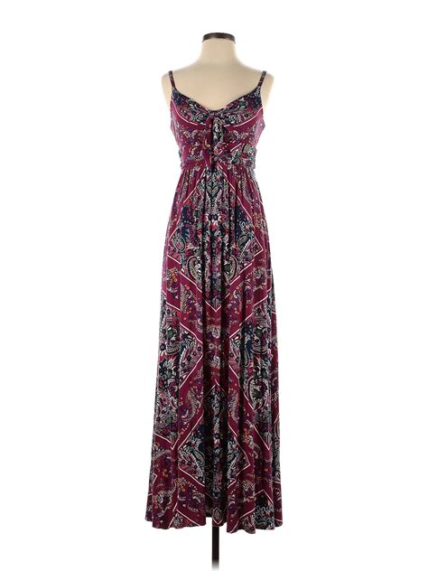 Moulinette Soeurs Multi Color Burgundy Casual Dress Size Xs 88 Off