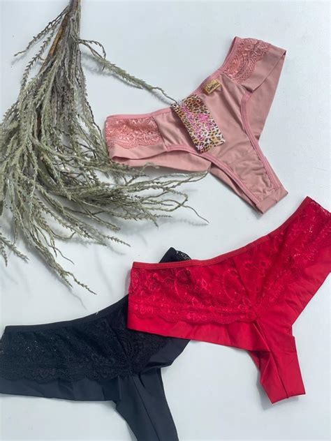 Comprar Calcinha De Microfibra E Renda Maria Sacoleira Lingerie