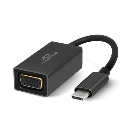 ADVANCE Adaptador USB C Macho VGA Fêmea Preto 605223 em staples pt