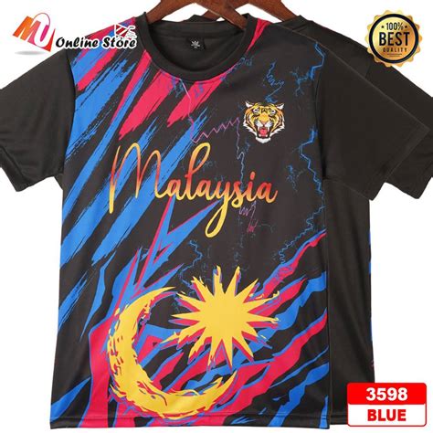 MU JERSEY MALAYSIA LENGAN PENDEK DEWASA SHORT SLEEVES JERSEY UNISEX