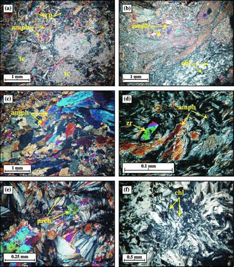 Representative Photomicrographs Of Thin Sections Of Amphibole And