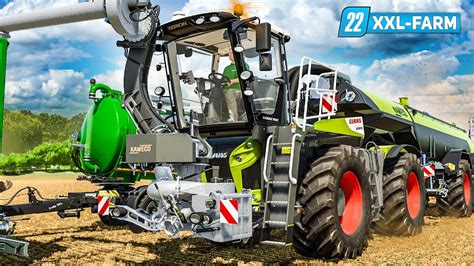 LS22 XXL Farm 44 Zubringer Und SADDLE TRAC Vollautomatisch Im Einsatz