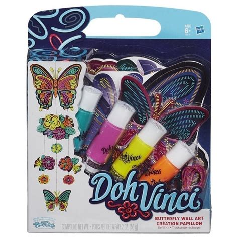 Play Doh Dohvinci Butterfly Wall Art Refill Kit Violet Shopee Thailand