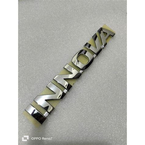 Jual Emblem Tulisan Innova Chrome Original Shopee Indonesia