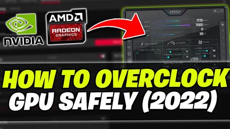 How To Overclock Your Gpu Safely Nvidia And Amd Guide 2022 Boost Performance Youtube