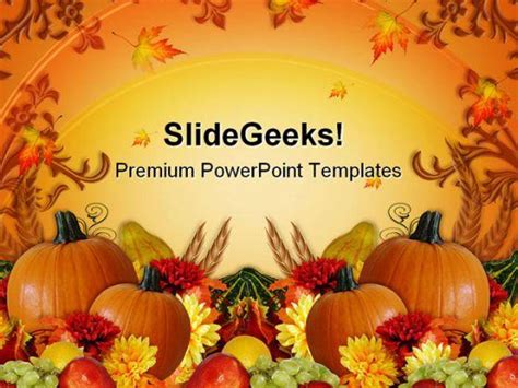 Thanksgiving Harvest Fall Festival Powerpoint Templates And Powerpoint