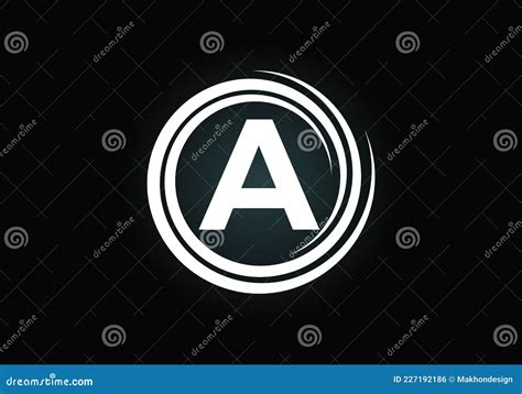 Initial A Monogram Alphabet In The Spiral Swirl Spiral Infinity Logo