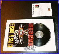 Axl Rose Signed Guns N Roses Appetite For Destruction Vinyl Album PSA