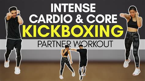 Intense Cardio Core Kickboxing Partner Workout