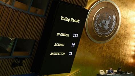 Un Vote For Israel To Ceasefire In Gaza E Go Change Anytin Bbc