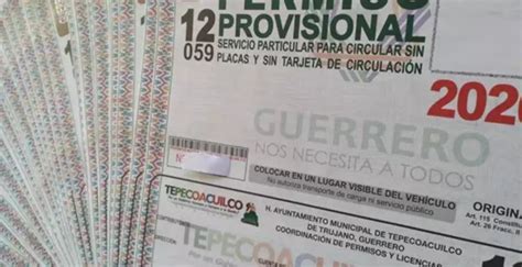 Permisos De Guerrero Son Falsos E Ilegales Autos Ya No Podr N Circular