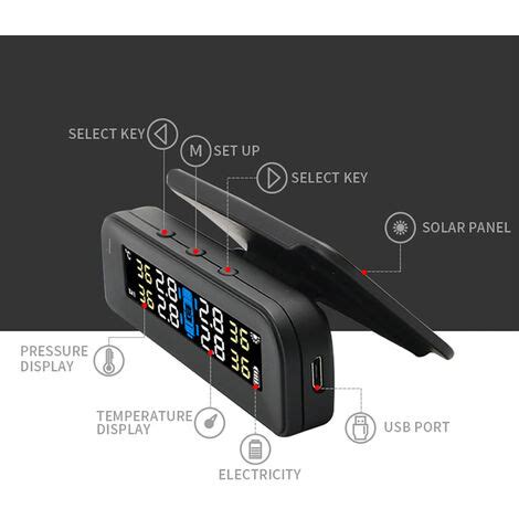 Eosnow Système de surveillance de la pression des pneus de voiture C