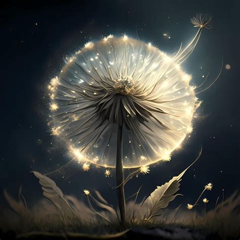 Premium Ai Image Dandelion Illustration