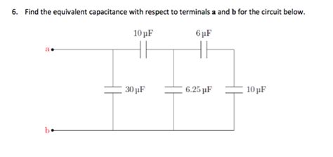 Solved Find The Equivalent Capacitance With Respect To Chegg