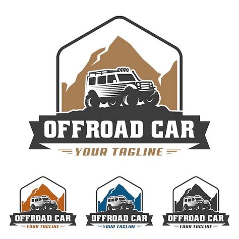 Logotipo Do Carro Fora Da Estrada Logotipo Offroad Modelo Do Logotipo