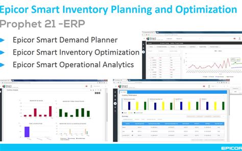 Epicor Prophet 21 Smart Inventory Forecasting Smart Software