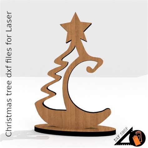 Albero Di Natale Dxf File Per Laser Cnc Macchina Etsy