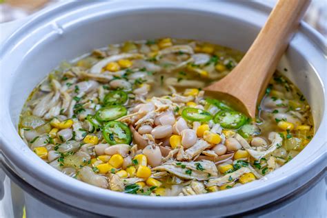 Crock Pot Instant Pot White Chicken Chili For Clean Eating Clean