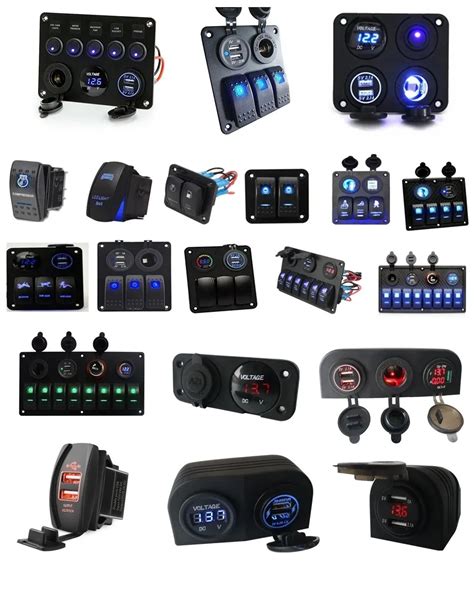 Gang Rocker Switch Panel With Usb Socket Rocker Switch Panel For