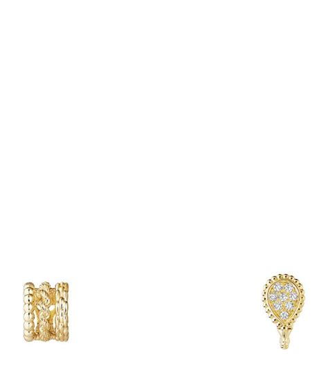 Boucheron Yellow Gold And Diamond Serpent Boh Me Asymmetric Clip On