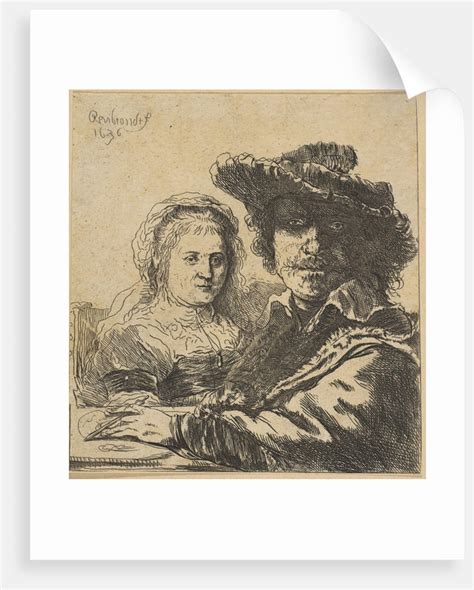 Rembrandt And His Wife 1786 1844 Posters And Prints By Ignace Joseph De Claussin