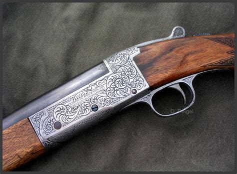 Hand Engraved Stevens Single Barrel Hammerless Shotgun No 180