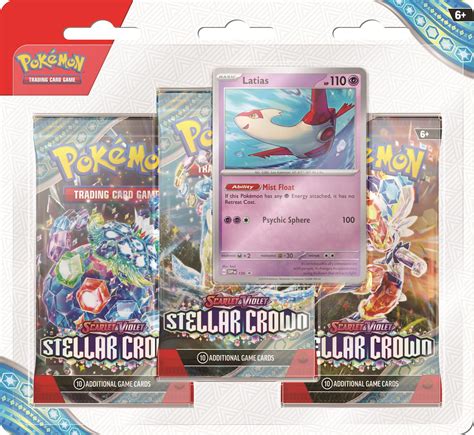 Pokemon Scarlet Violet Stellar Crown Pack Blister Case Ct